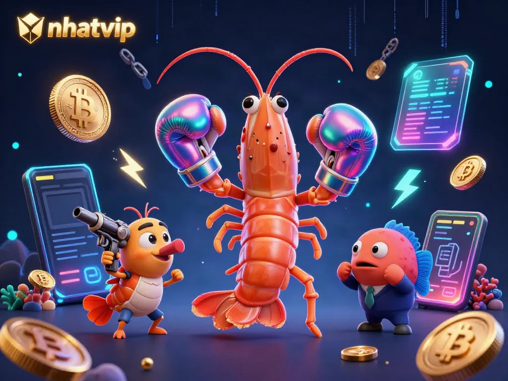 Experience thrilling gaming strategies at Nhatvip in this vibrant casino illustration